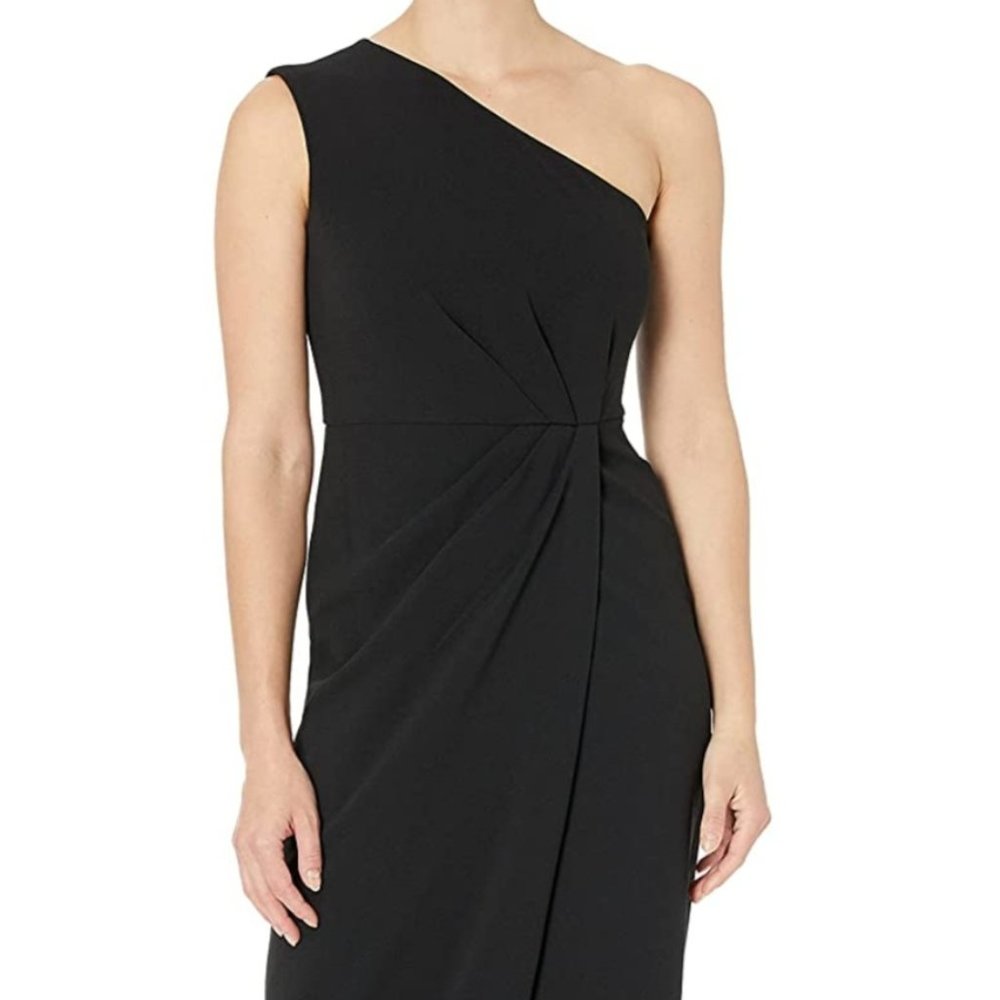 Calvin Klein Womens One Shoulder Gown